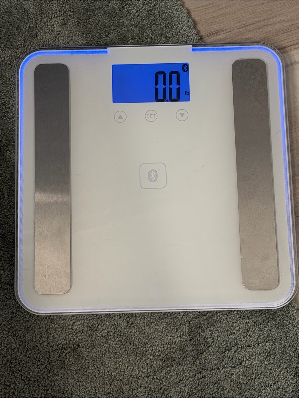 Bluetooth Body Scale - White Digital Bathroom Scale